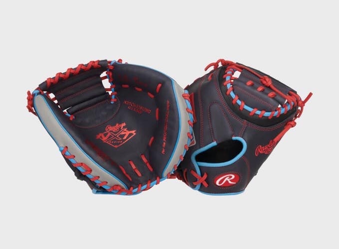 New NXT 32.5IN RHT CATCHER MITT BASEBALL RED/NAVY 11834-RAWR00713634
