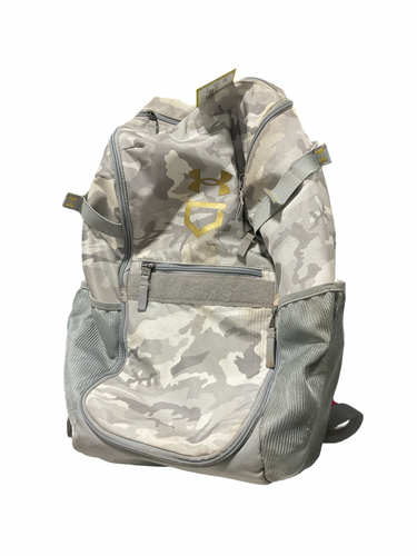 Used Under Armour CAMO WHT/GREY BACKPACK BB/SB Player Carry Bag Grey 11834-S000053489