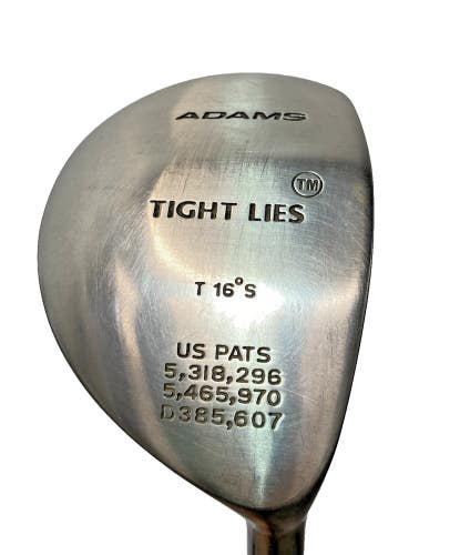 Adams Tight Lies 3 Wood 16* RH Mid Flex Regular Graphite 42.5" Original Grip HC