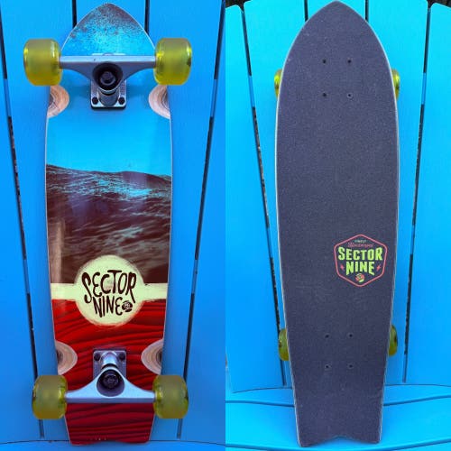 Sector 9 Swallow Tail Mini Cruiser Complete Skateboard 29” - Mission One Trucks