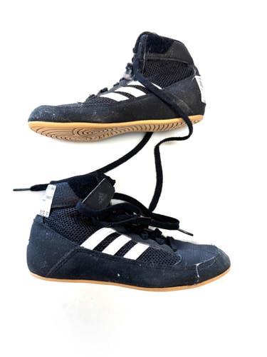 Used Adidas Wrestling Shoes Black Youth 13.0 11860-S000309674