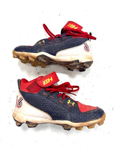 Used Under Armour HARPER BB/SB Cleats Red Junior 05 11860-S000311184