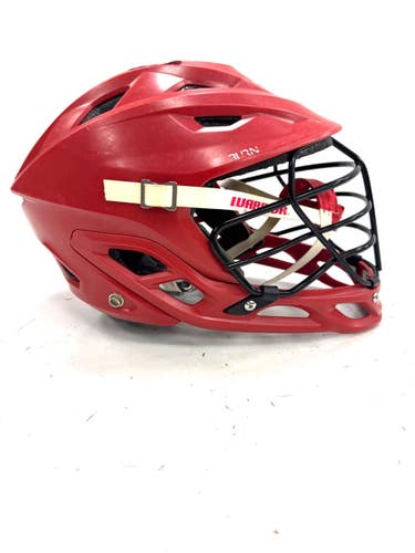Used Warrior BURN Lacrosse Helmet Red One Size 11860-S000311203