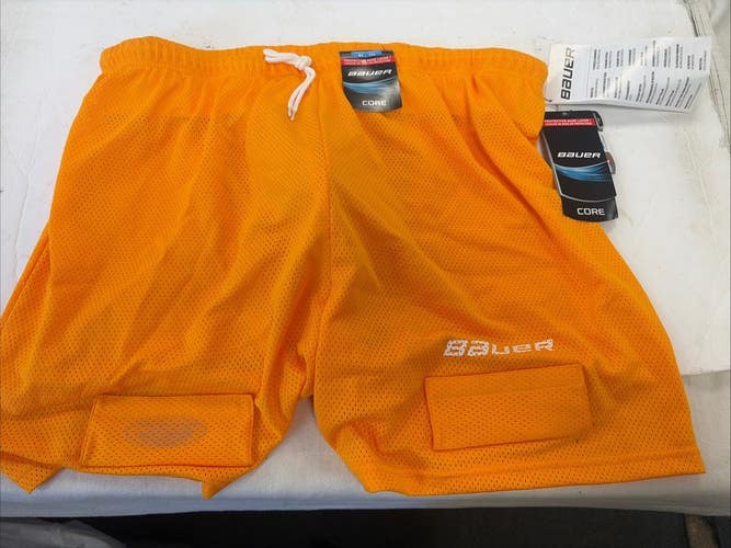 Brand New Mens Size XL Bauer Core Mesh Jock Shorts Yellow. MSRP $49.99