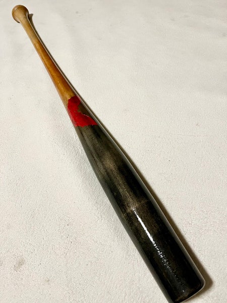 Sam Bat Torpedo 33.5”/31oz Universal Maple Wood Baseball Bat Custom Blem Natural Black/Red