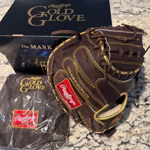 Rawlings Gold Glove Mocha RH Catcher's Baseball Glove 34" (New)