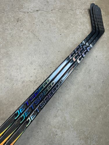 3 PACK 80 Flex P28M Senior CCM Jetspeed FT7 Pro Left Hand Hockey Stick Pro Stock (New)