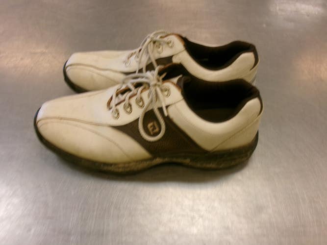 Used Foot Joy Mens Golf Shoes White Senior 10.5 11339-S000204119