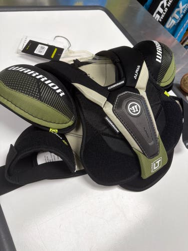 Large Junior Warrior Alpha LT Shoulder Pads (New)