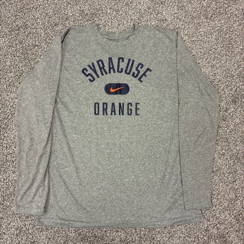 Nike Syracuse Orange Dri-Fit Long Sleeve Tee, Size XL (Tall)