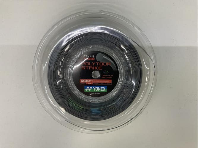 Yonex Poly Tour Strike 1.25/16L GA/200m/656 Feet String Reel (Iron Gray)