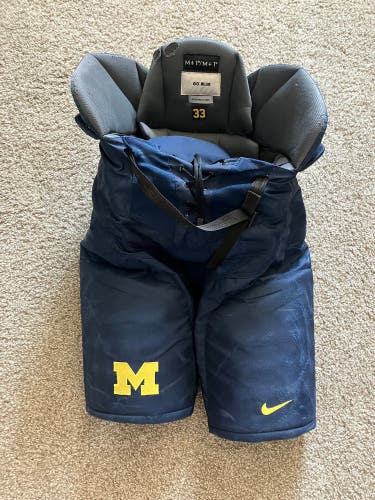 Senior Medium Nike (Bauer Nexus Pro Lite) Pants Pro Stock | University of Michigan (Used)