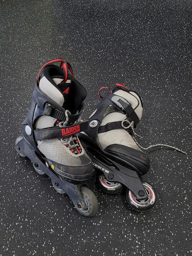 Used K2 RAIDER ABEC3 Junior Rec Fitness Skates Black Adjustable 11849-S000041798