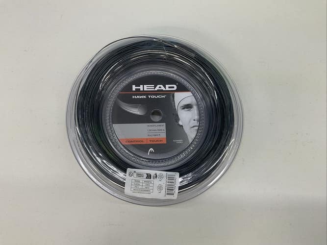 HEAD Hawk Touch 1.30mm/200m/16g/660ft String Reel (Smoke) Used Once