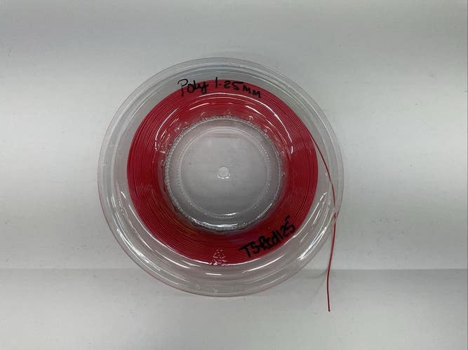 The Tennis Shoppe Polyester Tennis String Reel 1.25mm (Red)