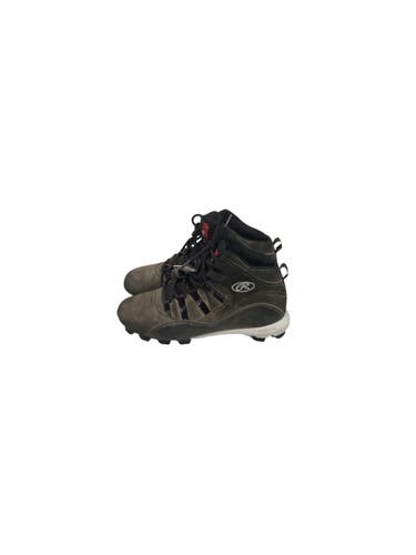 Used Rawlings COOLFLO BB/SB Cleats Black Junior 04.5 11443-S000206929