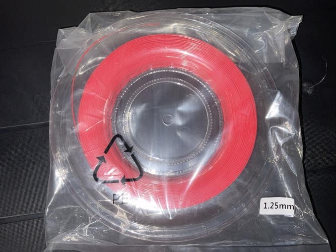 The Tennis Shoppe Red Polyester Tennis String Reel- 200m/660ft