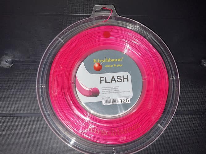 Kirschbaum Flash 1.25mm/17 Hot Pink Reel 200m/660 ft