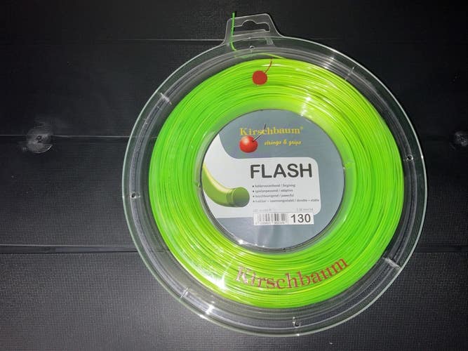 Kirschbaum Flash 1.30mm/16 Lime Green Reel 200m/660 ft (Polyester)