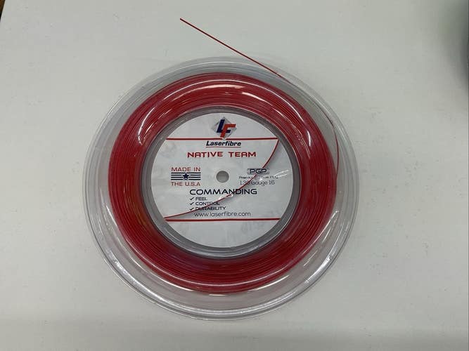 Laserfibre Native Team 1.30 16g Tennis String Reel