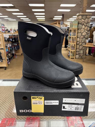 Bogs Boots Ultra Mid Waterproof Winter, Rain, Mud Black MENS Size 12 EU45