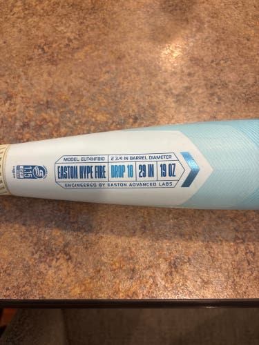 2025 Easton Hype Fire Composite USSSA Certified Bat (-10) 19 oz 29" (Used)