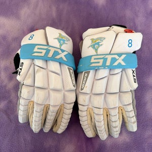 Long Island University STX Surgeon RZR Lacrosse Gloves (Used)