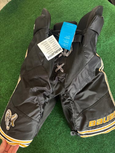 Black Senior Large Bauer Custom Pro Hockey Pants Pro Stock (New) Framingham State