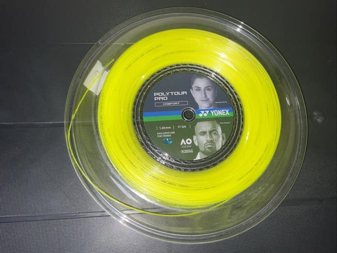 660’ Reel - Yonex Polytour Pro 17g/1.20mm - Yellow