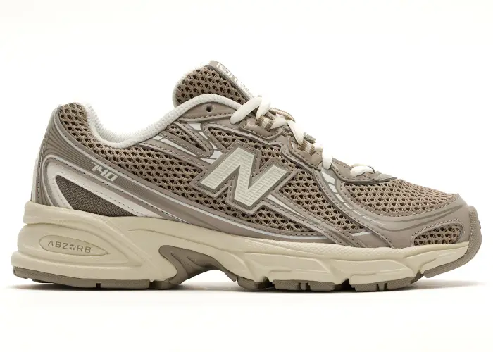 Size 7Y - New Balance 740 Bungee Lace Brown Beige (GS) GR740SA