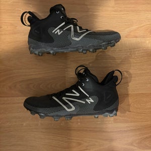New Balance Freeze Black Lacrosse Cleats - Size 11.5 (Replaced Insoles)