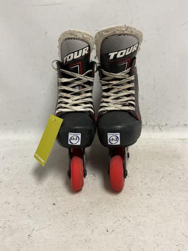 Used TOUR Q91 13-3 Roller Hockey Skates Black Adjustable 11855-S000206724