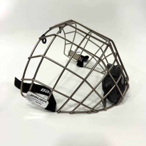 Like New Silver Bauer Profile III Cage | Medium | AB816