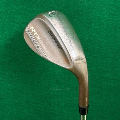 Cleveland RTX Zipcore Mid Raw "T" Stamp 60-10 60 Lob Wedge Rifle 6.0 Stiff