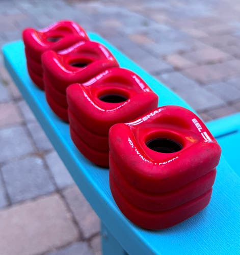 SHARK WHEEL DRAGON FORMULA SKATEBOARD CRUISING WHEELS - 70MM 78A (USED SET OF 4)