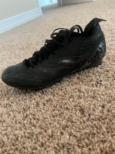 Black Men's Size M 10.5 (W 11.5) Adult Adidas Adizero Low Top (Used)