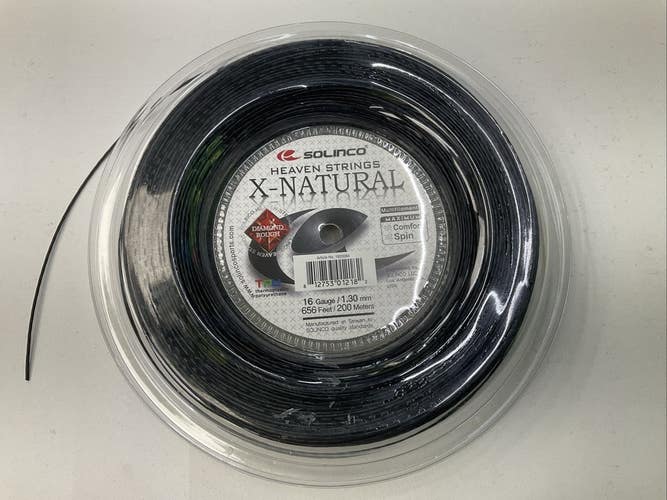 16 Gauge/1.30 mm - Solinco X-Natural Black - 656 Reel