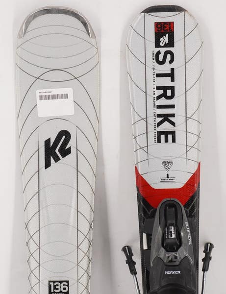 k2 catch free skis Kids' Indy 76 4.5 FDT Jr Block core K2 Comanche Skis + Marker