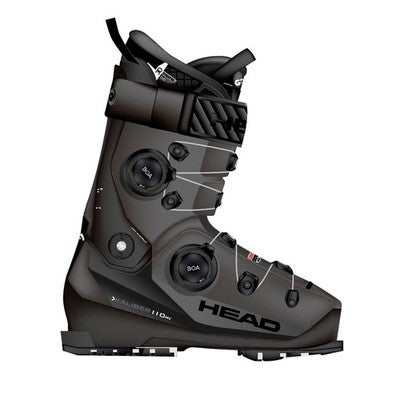 NEW Men's HEAD KALIBER 110 MV BOA2 ANTHRACITE/BLACK Ski Boots 27.5 Mid Volume Medium Flex