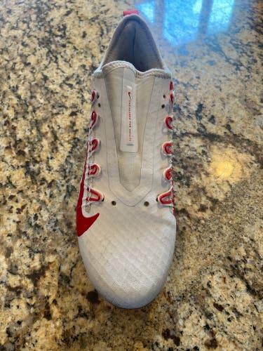 Red Men's Size M 9.5 (W 10.5) Adult Nike Alpha Huarache 7 Pro Low Top Molded Cleats (Used)