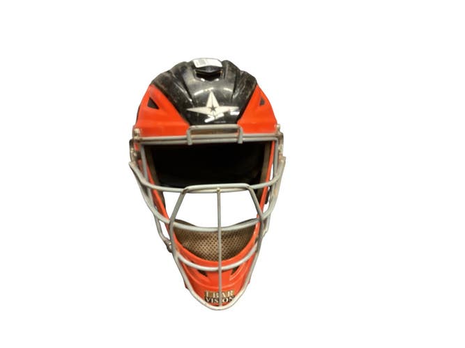 Used All-Star HLMET Catchers Mask Orange 11846-S000107462