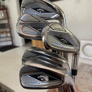 Men's 2025 Callaway Paradym Ai Smoke HL Right Handed Iron Set Stiff Flex (New)