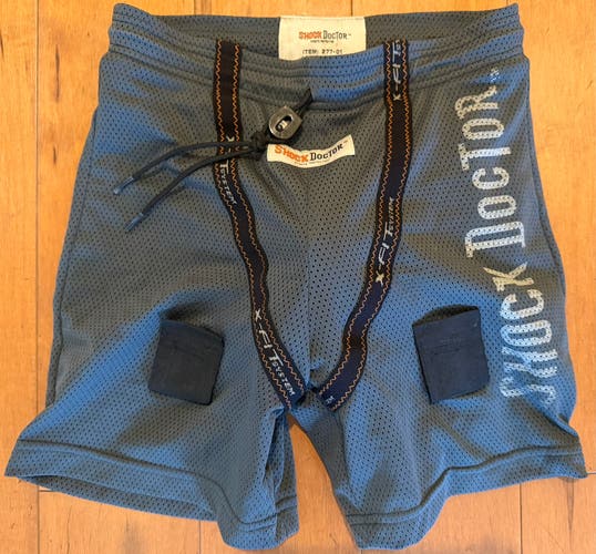 Shock Doctor 277 Loose Mesh Hockey Jock Short - Teen XL With Sock Velcro Tabs - Removable Cup (Used)