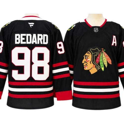 Chicago Blackhawks Connor Bedard Hockey Jersey