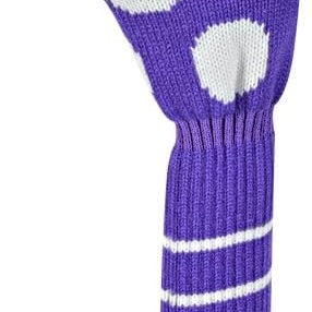 Just 4 Golf Dot Driver Headcover (Purple/White) J4G NEW