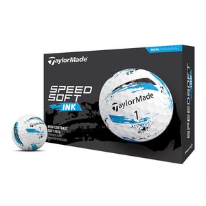 Taylor Made SpeedSoft Ink Golf Balls (Blue, 12pk) 1dz 2024 NEW