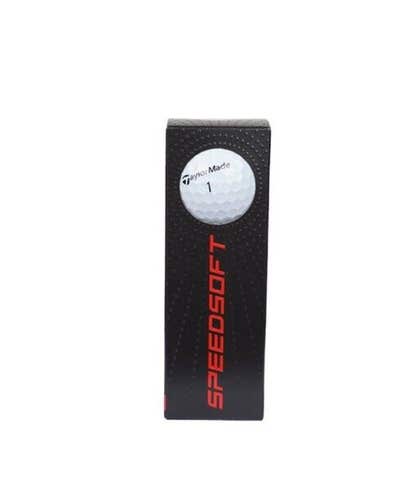 Taylor Made SpeedSoft Golf Balls (White, 3pk) 1 Sleeve 2024 NEW