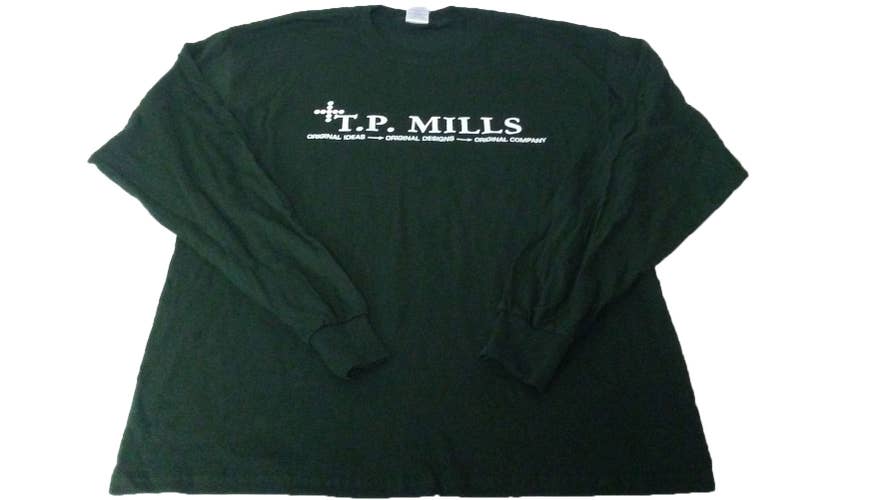 TP Mills "Original Company" Long Sleeve T-Shirt (Green, XL) RARE NEW