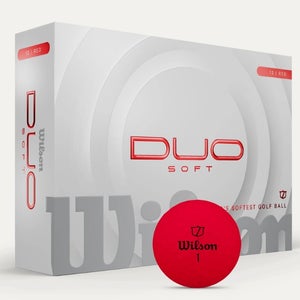 Wilson Staff Duo Soft Golf Balls (Red, 12pk) 2025 NEW