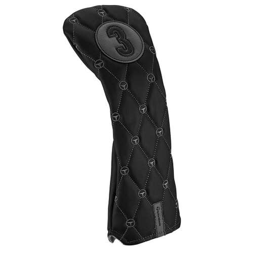 Taylor Made Patterned 3 Wood Headcover (Black/Grey) Golf NEW